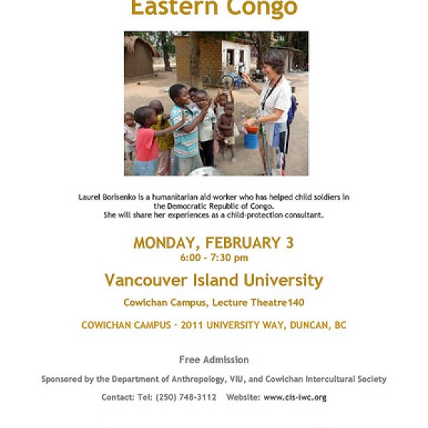 Congo Presentation Poster Poster for Laurel Borisenko presentation, February 3.