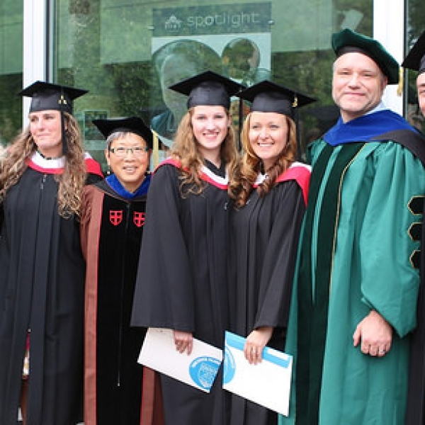 Anthropology graduates and faculty