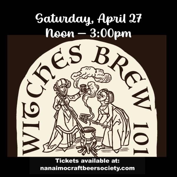 Announcement for Witches Brew Event, Apr 27.
