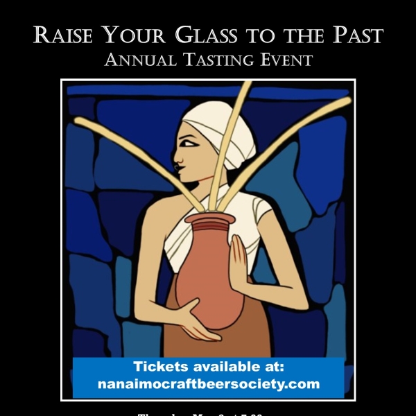 Flyer for "Raise Your Glass to the Past" event, May 2.