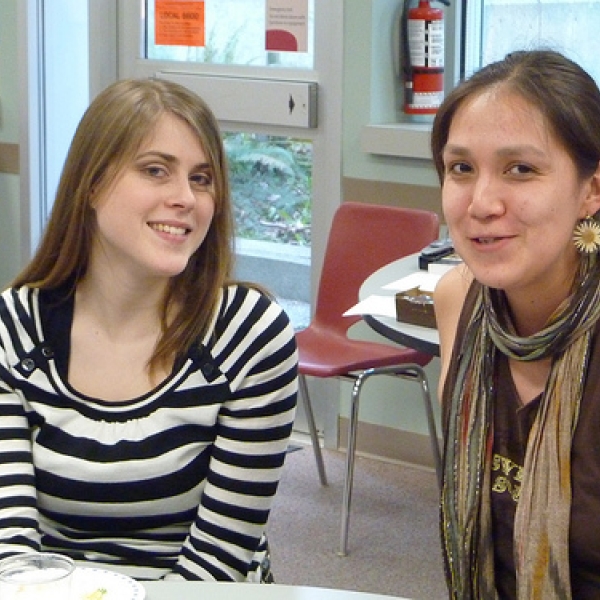 Some of our students (1) Julia and Lisa, former and present anthropology students. 