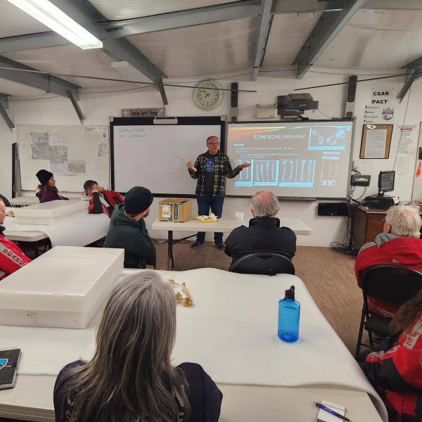 A workshop by Dr. Dave Hopwood to Cowichan Search & Rescue.