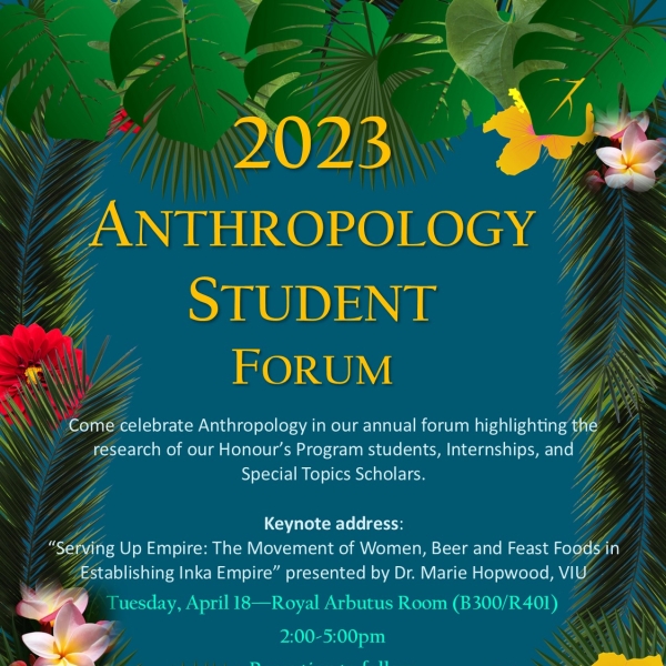 2023 Anthropology Student Forum flyer