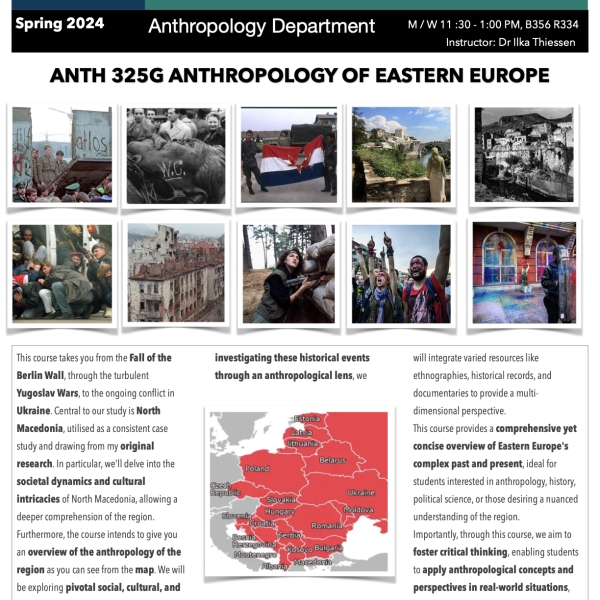 Promo flyer, ANTH 325G Anthropology of Eastern Europe, S24