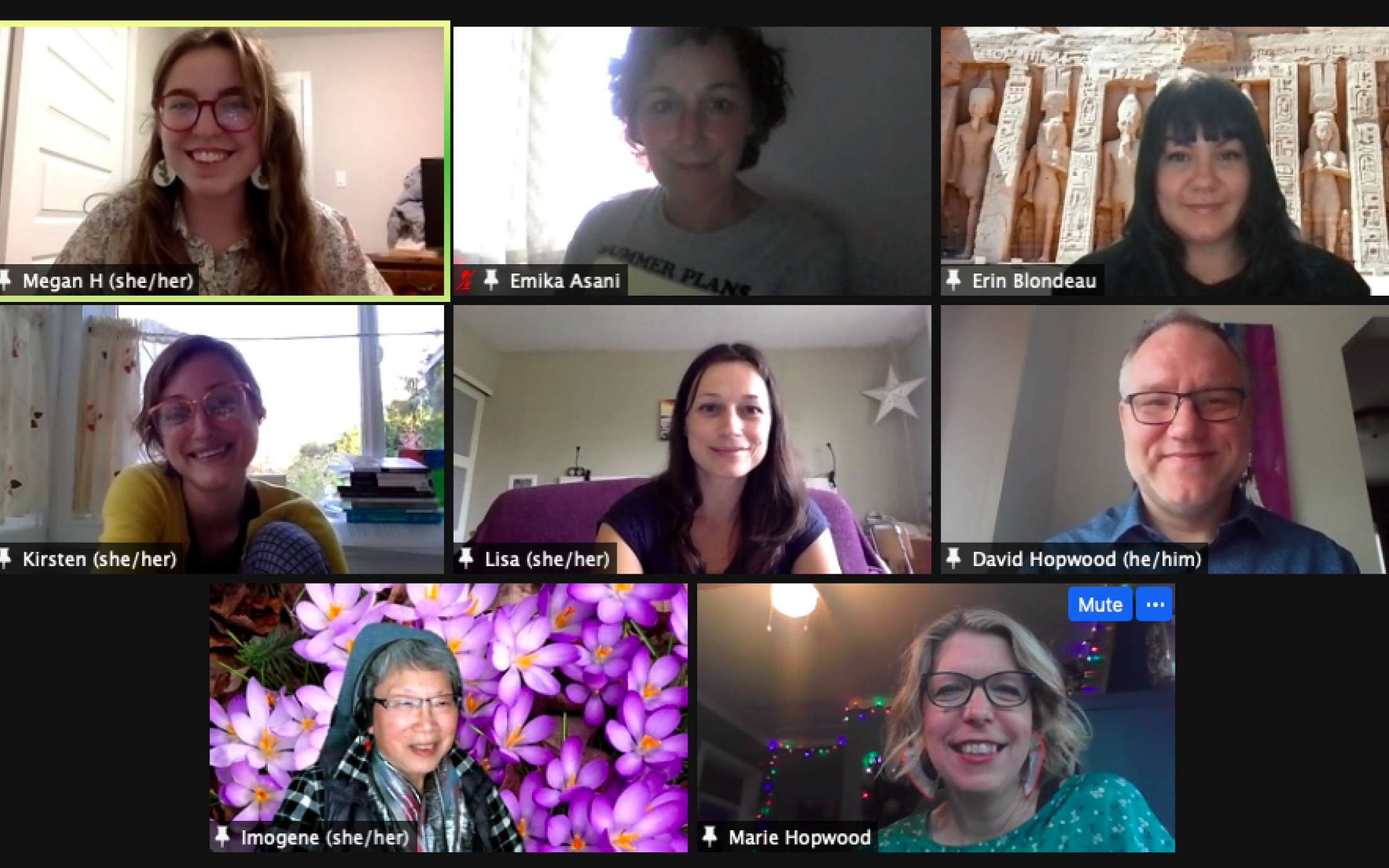 Screenshot, Anthropology Award Recipients (2020 & 2021) and Faculty