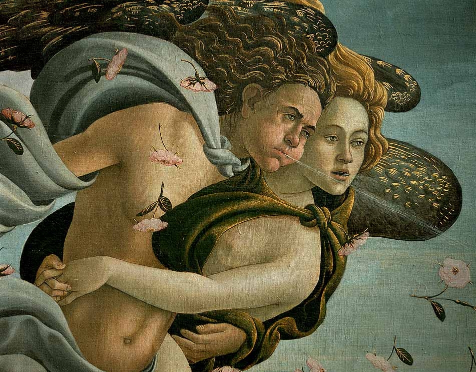 Botticelli, Birth of Venus detail
