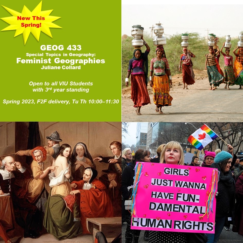 GEOG 433: Special Topics in Geography: Feminist Geographies Poster