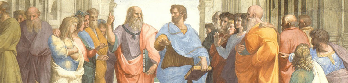 Plat and Aristotle School of Athens fresco