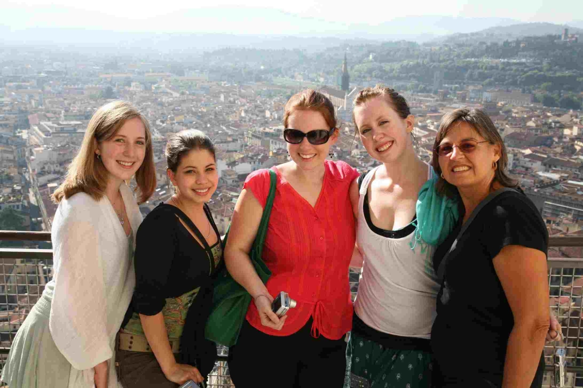 Students on the Duomo