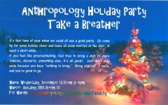 Anthropology Holiday Party, December 13