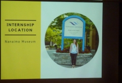 Image from Chelsea Forseth's internship at Nanaimo Museum presentation