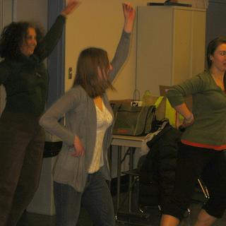 2009 Anthropology Forum Spontaneous highland dancing entertained the gathering. Sarah (right) led Lynette and Nicole in their steps. March 17, 2009