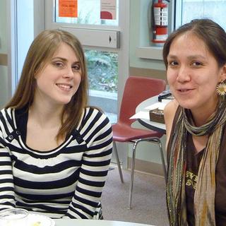 Some of our students (1) Julia and Lisa, former and present anthropology students. 