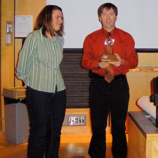 Shari and Brad with Trophy