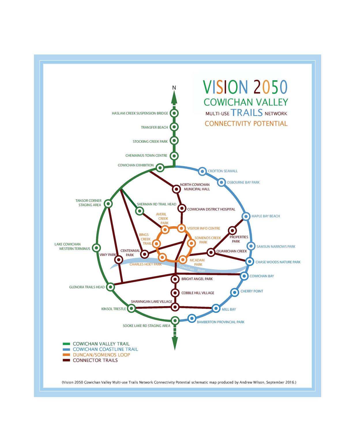 Cowichan Valley Trails Potential Map