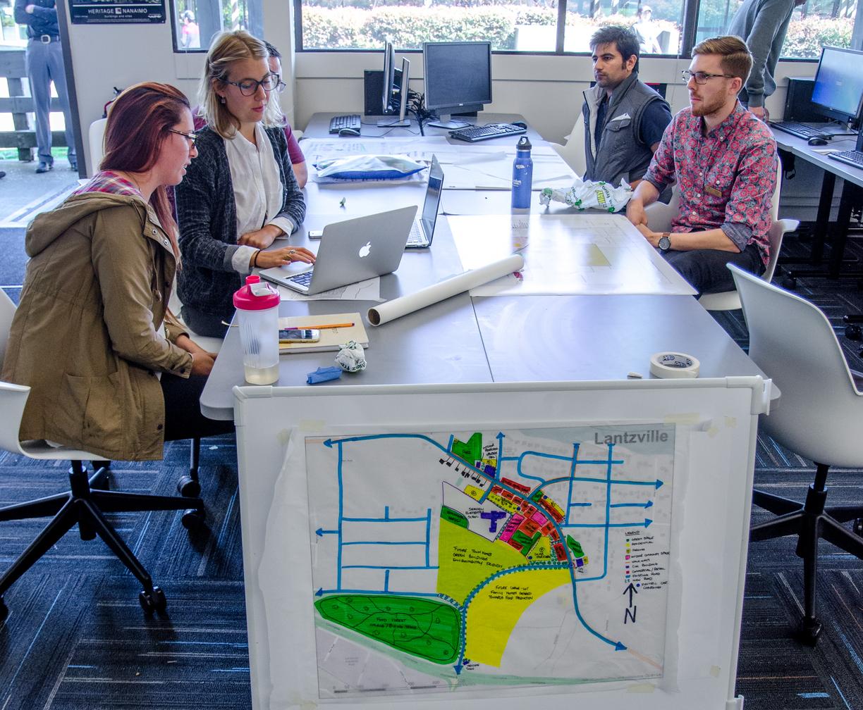 VIU Master of Community Planning Students engaged in a Design Charette.