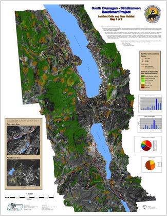 BearSmart Project: Incident Calls in Bear Habitat Map 1 Image